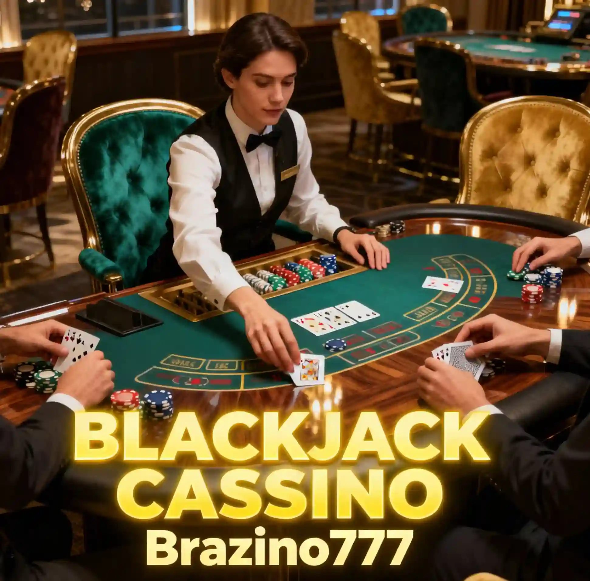 Jogo de blackjack cassino Brazino777