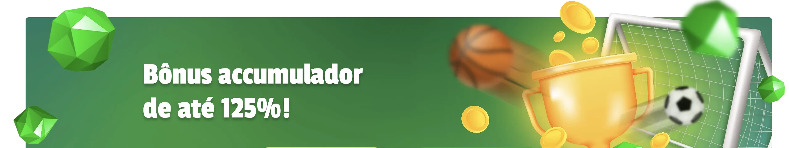 Bônus accumulador de até 125% no Brazino777